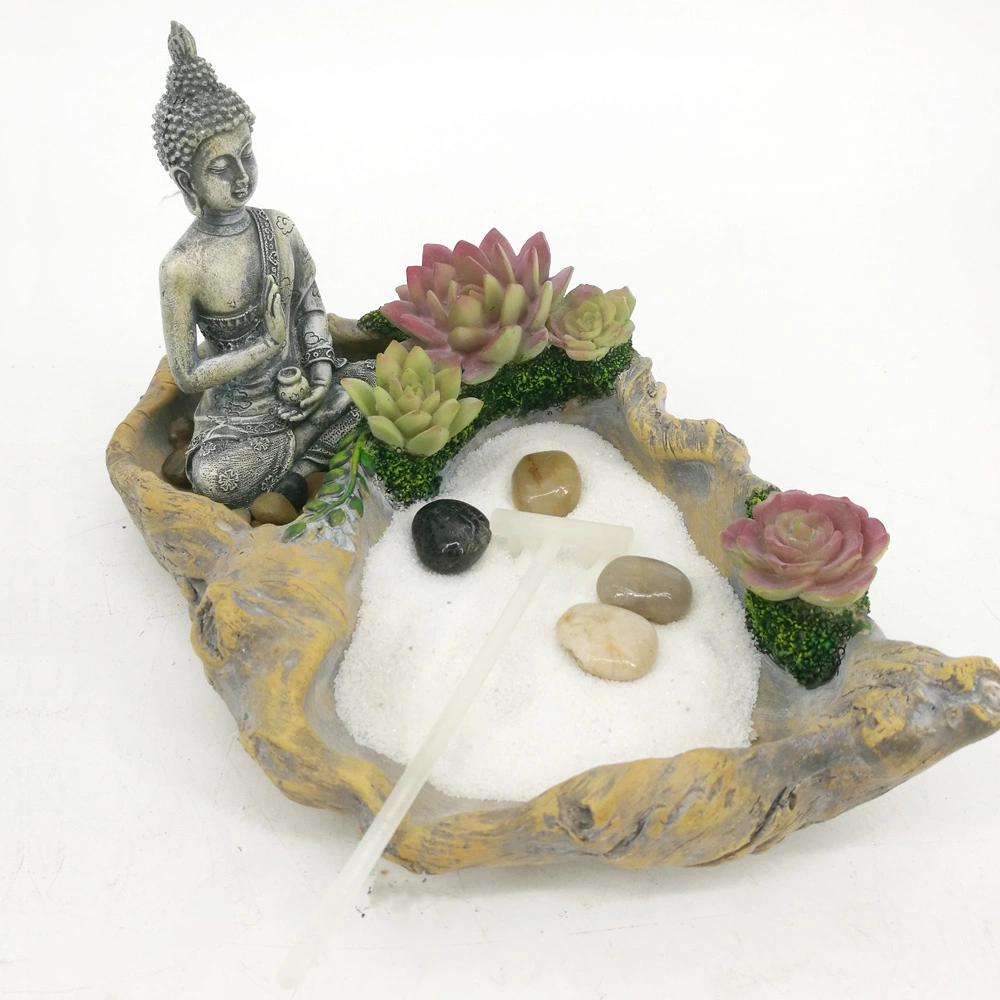 New Antique Meditation Buddha Zen Garden Sets