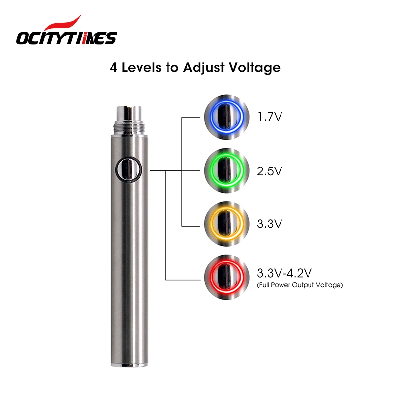 Vape Battery USB Charger Kit 650mAh 510 Thread Preheat Vaporizer Battery E Cigarettes Pen for Atomizers Cartridges