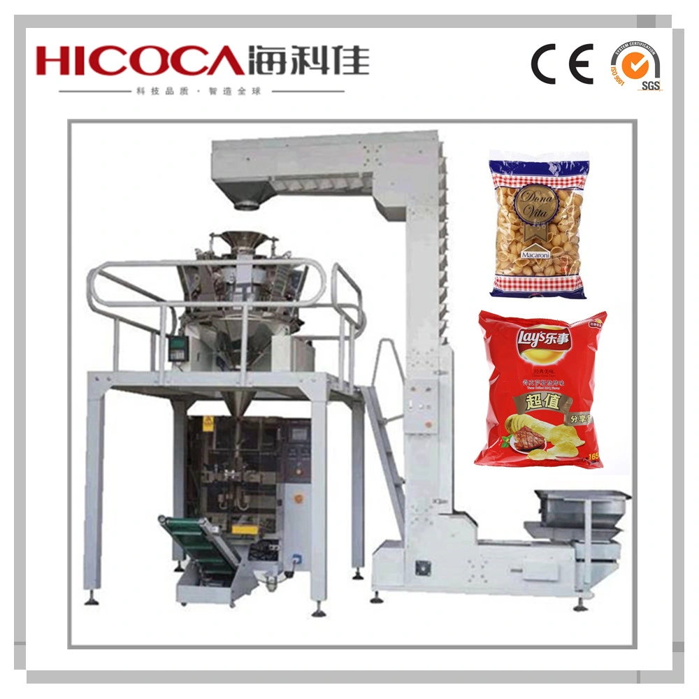 Automatic Multihead Weigher Dry Short Pasta Weigh Fill Seal Packing Machine