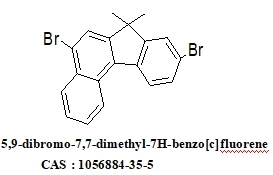 OLED Intermediate 5, 9-Dibromo-7, 7-Dimethyl-7h-Benzo[C]Fluorene 1056884-35-5