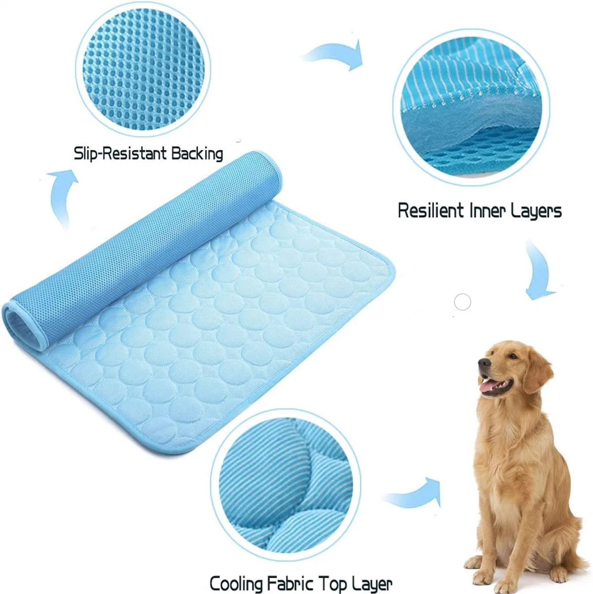 Pet Cooling Products Home & Car Cooling Gel Ice Pad Pet Crate Pads Summer Cooling