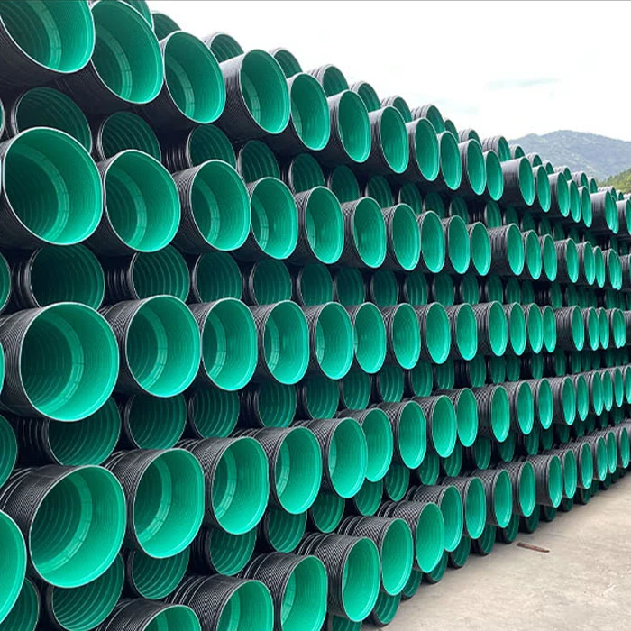 12 Inch Black HDPE Double Wall Corrugated Pipe High Protection Performance for Drain