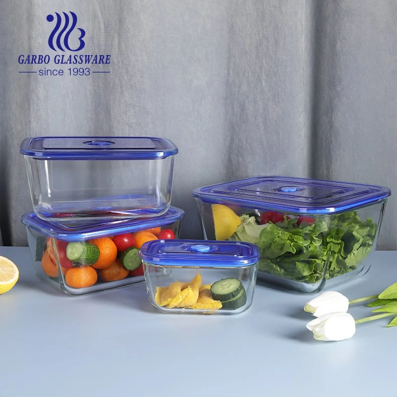 Microwave Oven Safe Glass Sealed Food Container Borosilicate Glass Lunch Box with BPA PP Lid