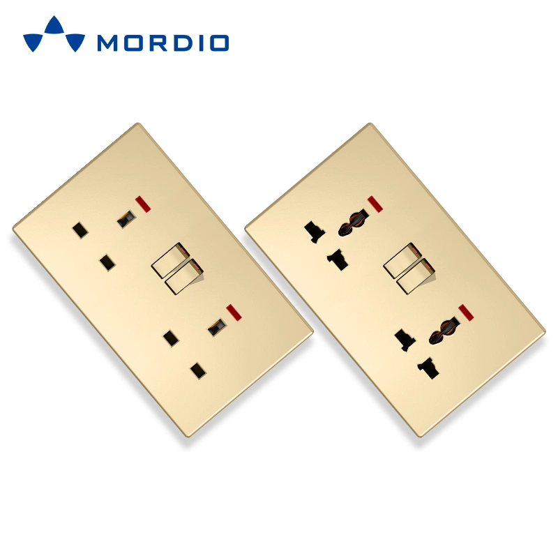 S1.1 Factory Price Gold Home Switch Speed Switch Computer Socket Wall Switches with USB Port