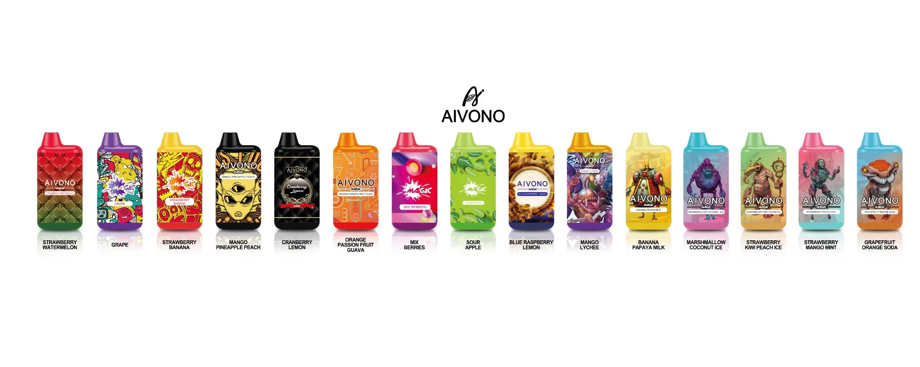 أيفونو قابل للتفكيك مصنع الجملة السجائر الإلكترونية Aivono AIM Magic Box 5800puffs OEM