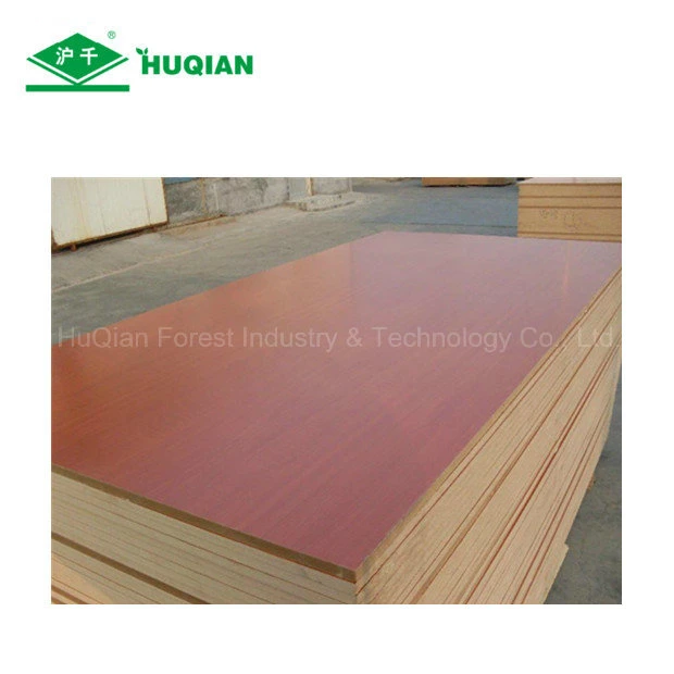 Wood Grain Veneer Laminated MDF Price for 1220X2440X5mm with Grade E2