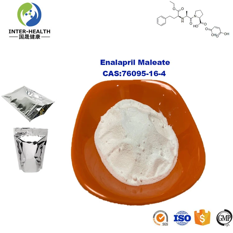 High Purity Enalapril Maleate Powder CAS 76095-16-4 Enalapril Maleate for Hypertension