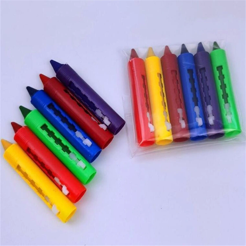 Children Washable Bath Silky Non Toxic Plastic Marking Lipstick Crayons