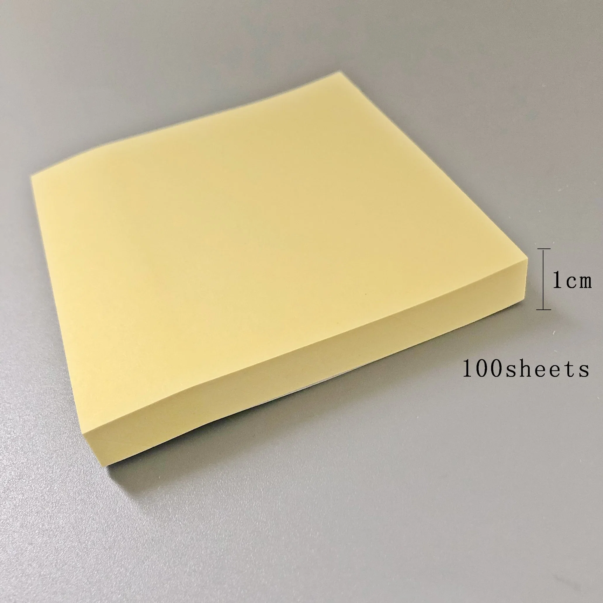 Office School 3*4inch 100sheets Bloc de notas amarillo con color personalizado Y Logo