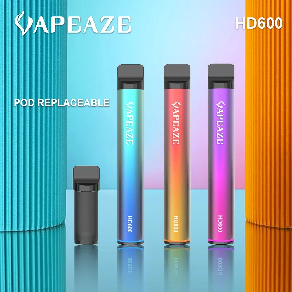 Cápsula vaporizadora personalizada de alta calidad Mesh Coil 2ml compatible con Batería de barra EF conforme a TPD 600 Podós VAPE reemplazable con Puff