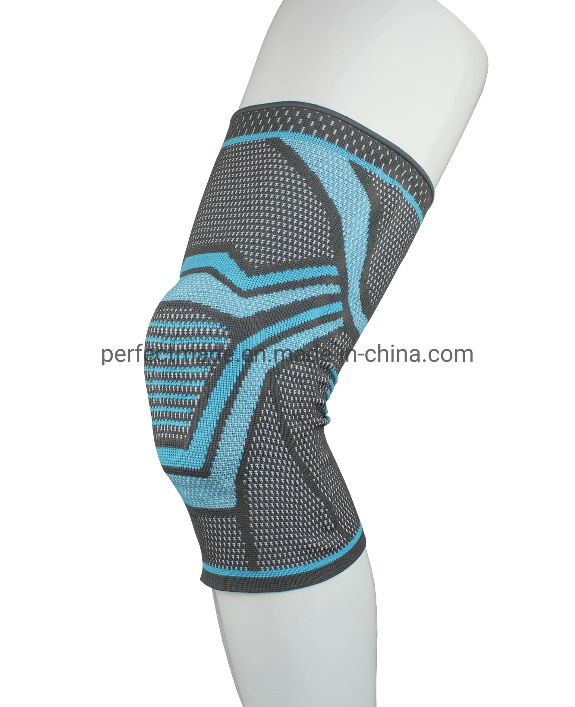 Nylon and Spandex Knitted Sports Support Knee Pad