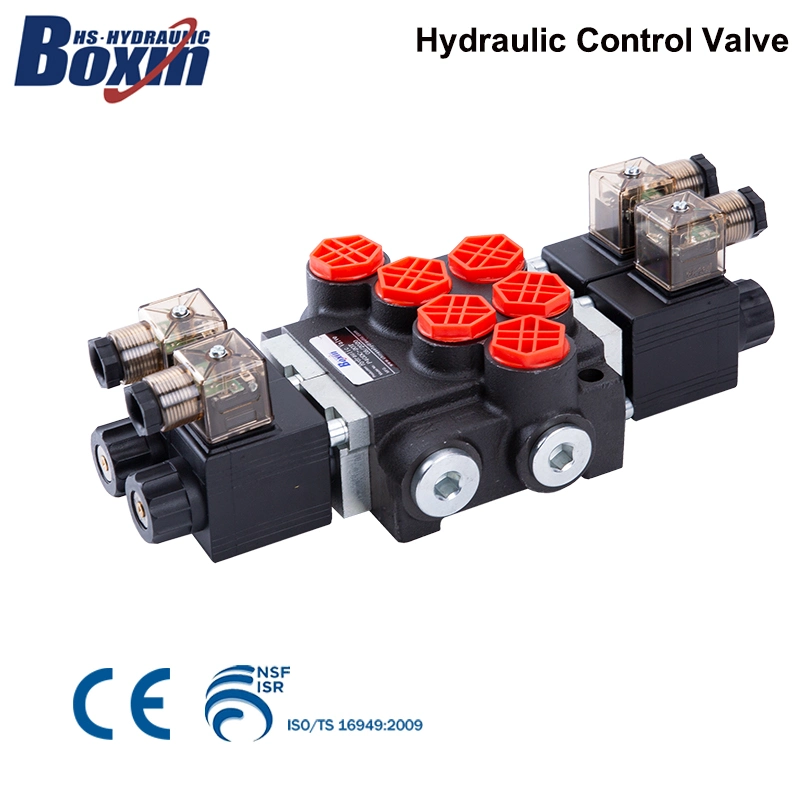 2 Spool Hydraulic Control Valve High Pressure Control Valve with 2-3pin