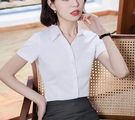 Low Price Wholesale Women′ S Slim fitting Shirt Multi-Color CAN Выбор в китайской одежде Aoshi