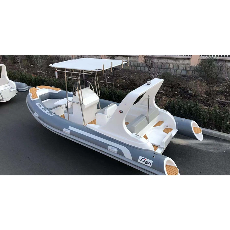 Liya Rigid Bottom Inflatable Boat 580cm Hypalon PVC Rib Yacht for Sale