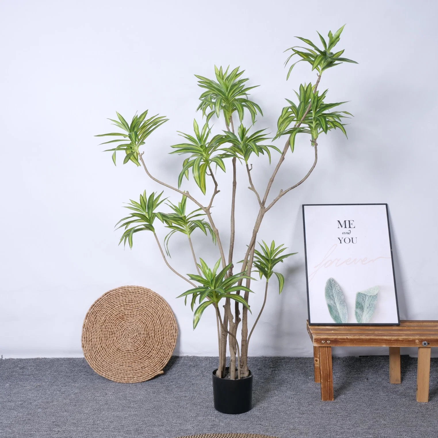 Simulierte Bäume Innen Außendekoration Bonsai Bäume beliebt bei großen Hochwertiges Lily Bamboo