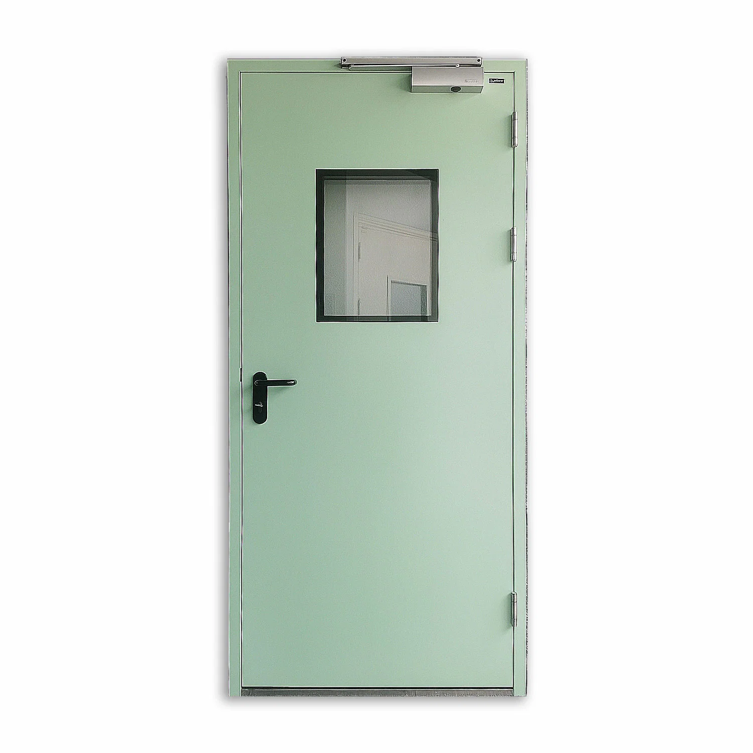 Fabricante Factoy exterior de acero Puerta de escape para salida de emergencia con Barra de pánico