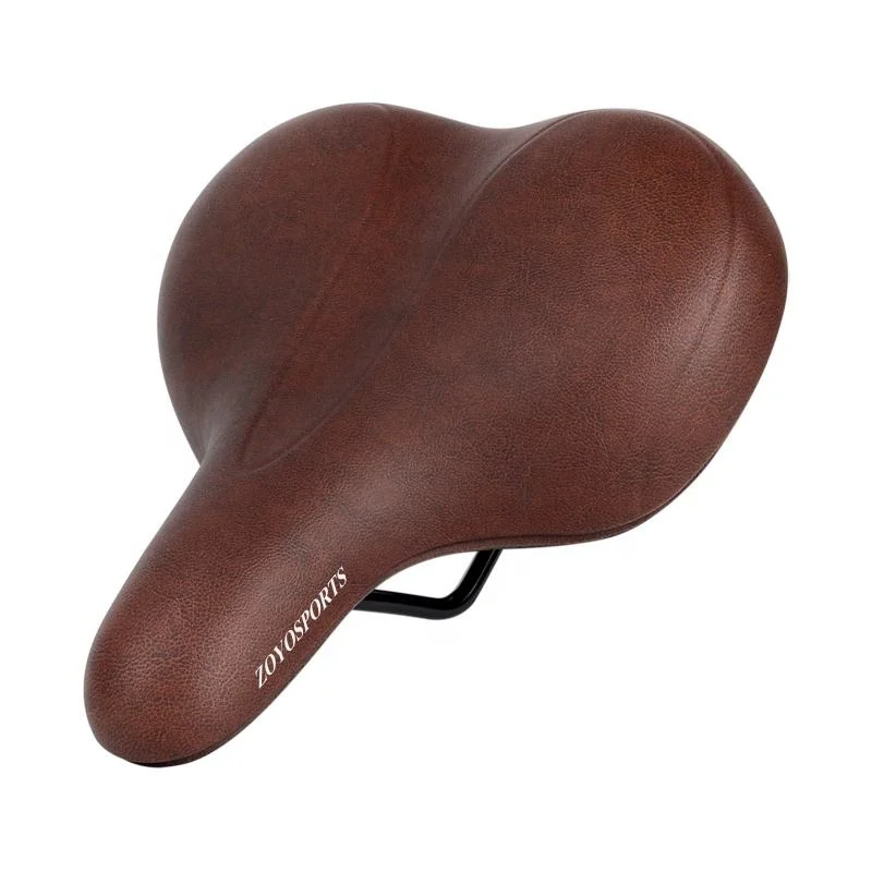 Wide Bicycle Saddle Comfortable PU Leather Surface Weatproof Essential Bike Seat