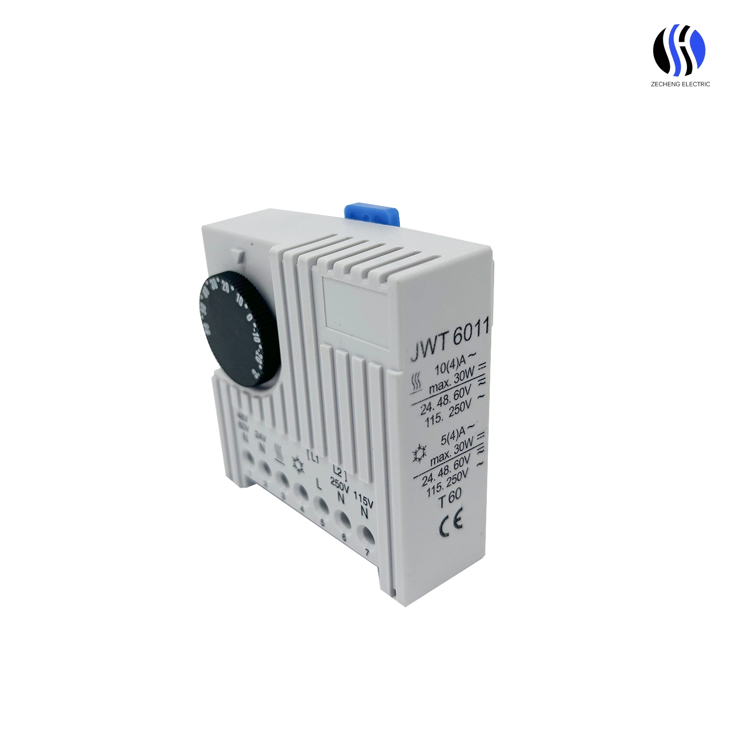 CE RoHS Thermostat Temperature Controller No Nc Jwt6011 Digital Thermostat for Cooling and Heating Bimetal Thermostat