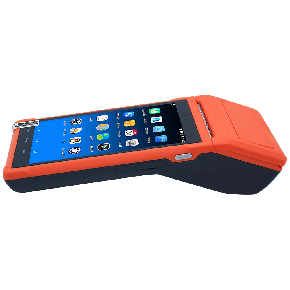 5.5 Inch Handheld Android POS Terminal with Thermal Printer Barcode Scanner