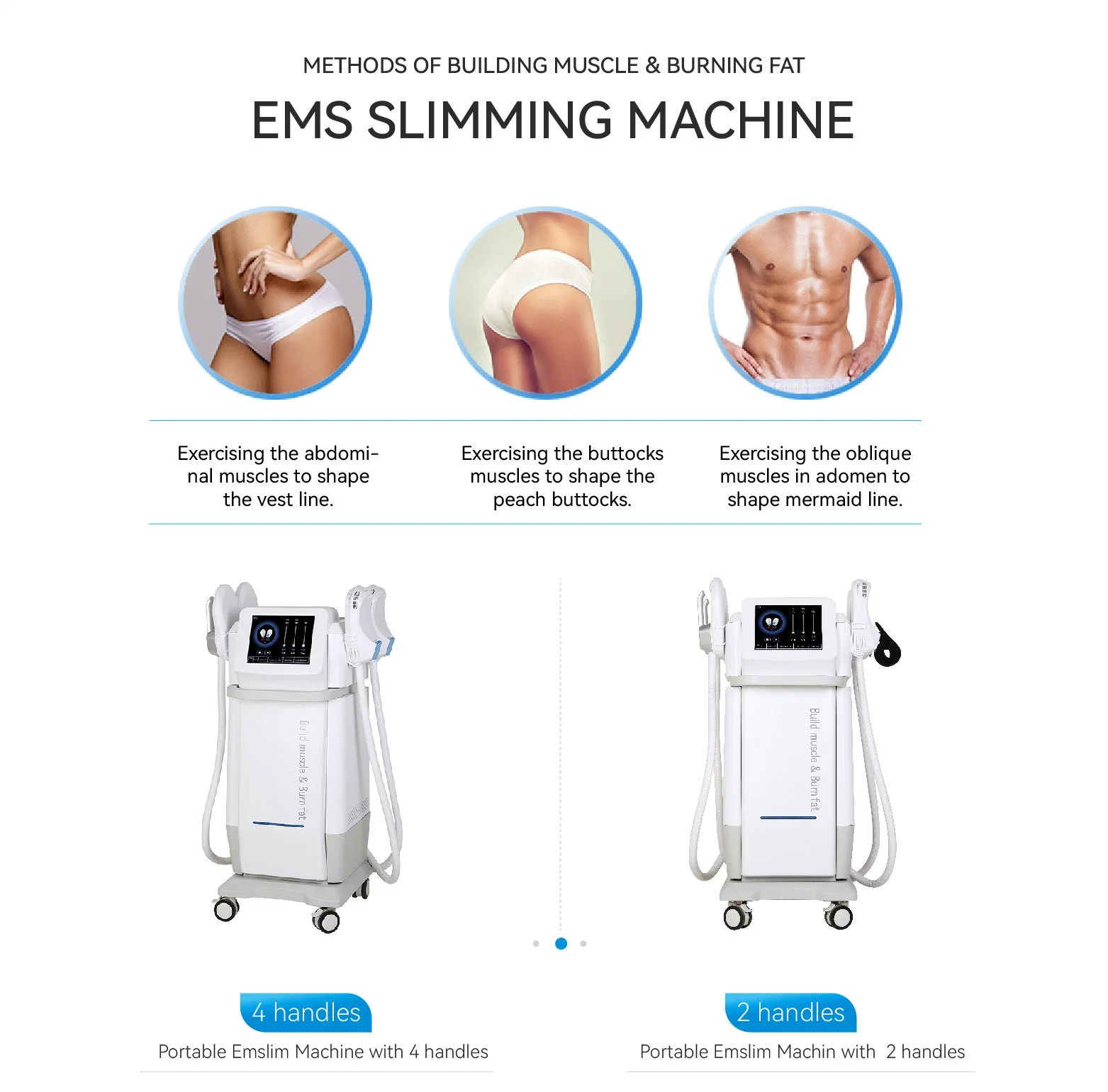 EMS Body Sculpting Machine 4 Handle Emslim Nova Neo RF EMS Muscle Stimulator Body Sculpt Emslim Machine