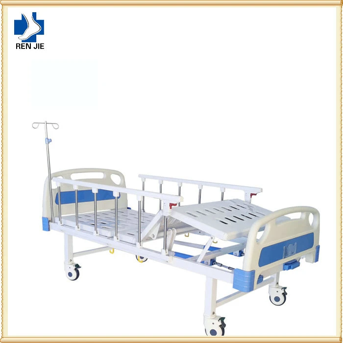 Health Care Steel 2 Cranks Manual Two Function Hospital Beds Medical Bed Price