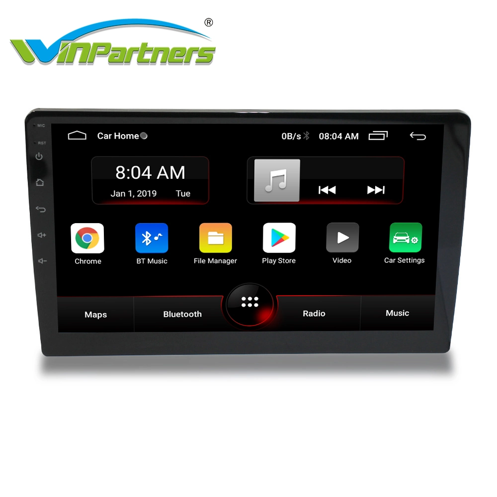 Leitor de rádio MP5 para automóvel Android Tablet 9" com DIN duplo MP5 Painel IPS do leitor