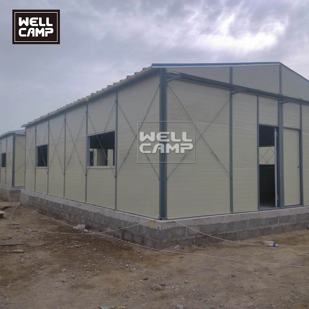 Steel Frame Structure Prefab Prefabricated Building Modular Labor Camp K House ODM