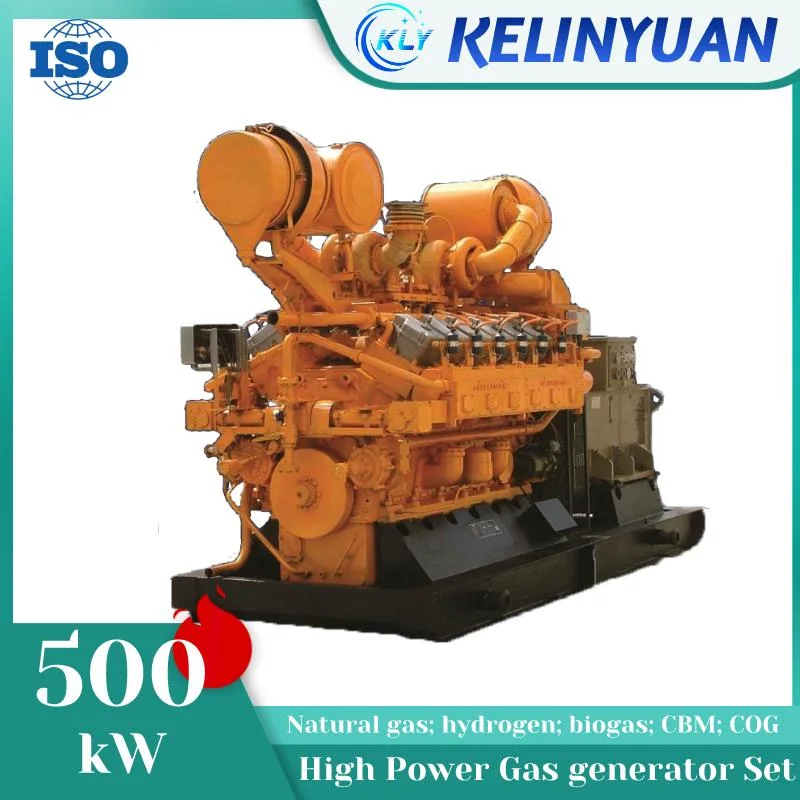 Kelinyuan 500kw/600kw750kw Biogas Low Voltage 400V Gas Generator Set with Cchp System