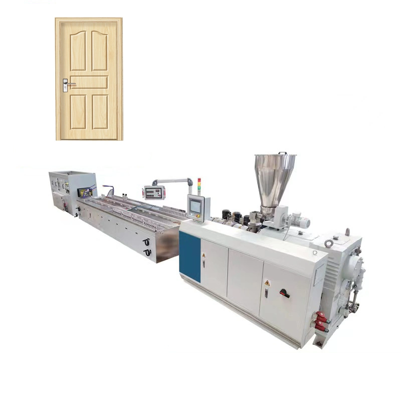 Sjsz80/156 PVC/WPC Foam Door Board Production Machine Wood Plastic Composite Door Panel Extrusion Line