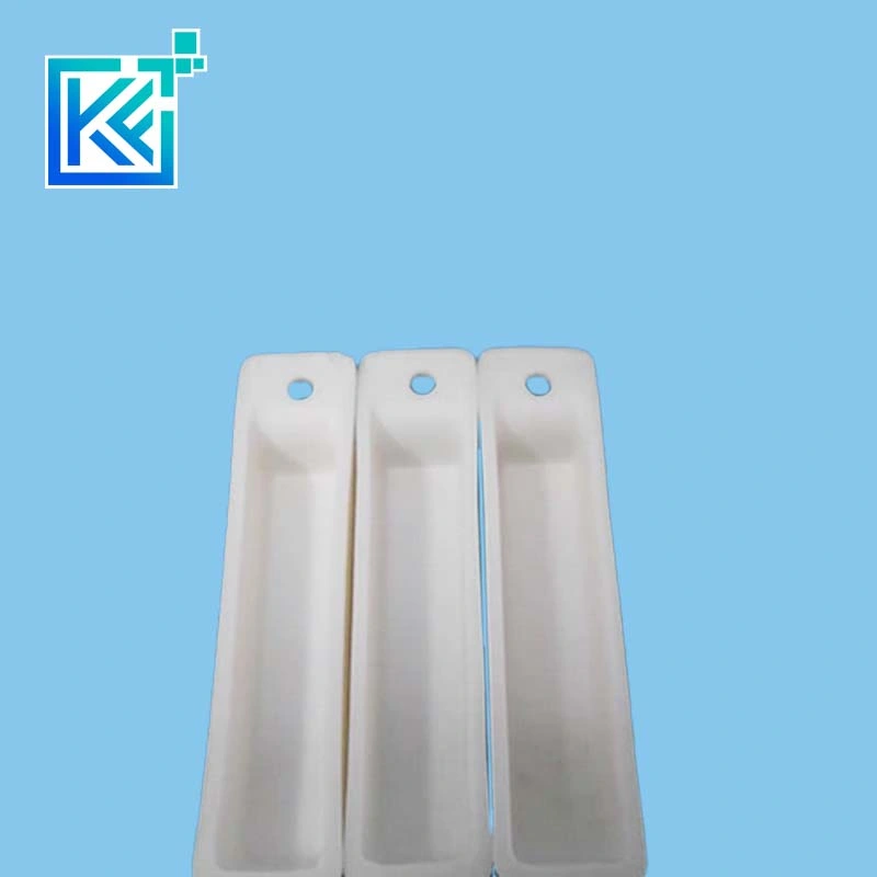 Manufacturer Wear-Resistant Anti-Corrosion High Temperature Heat-Treatment Insulation Sintering Evaporating Boa-Shaped with Hole Quartz Glass Ceramic Crucibles