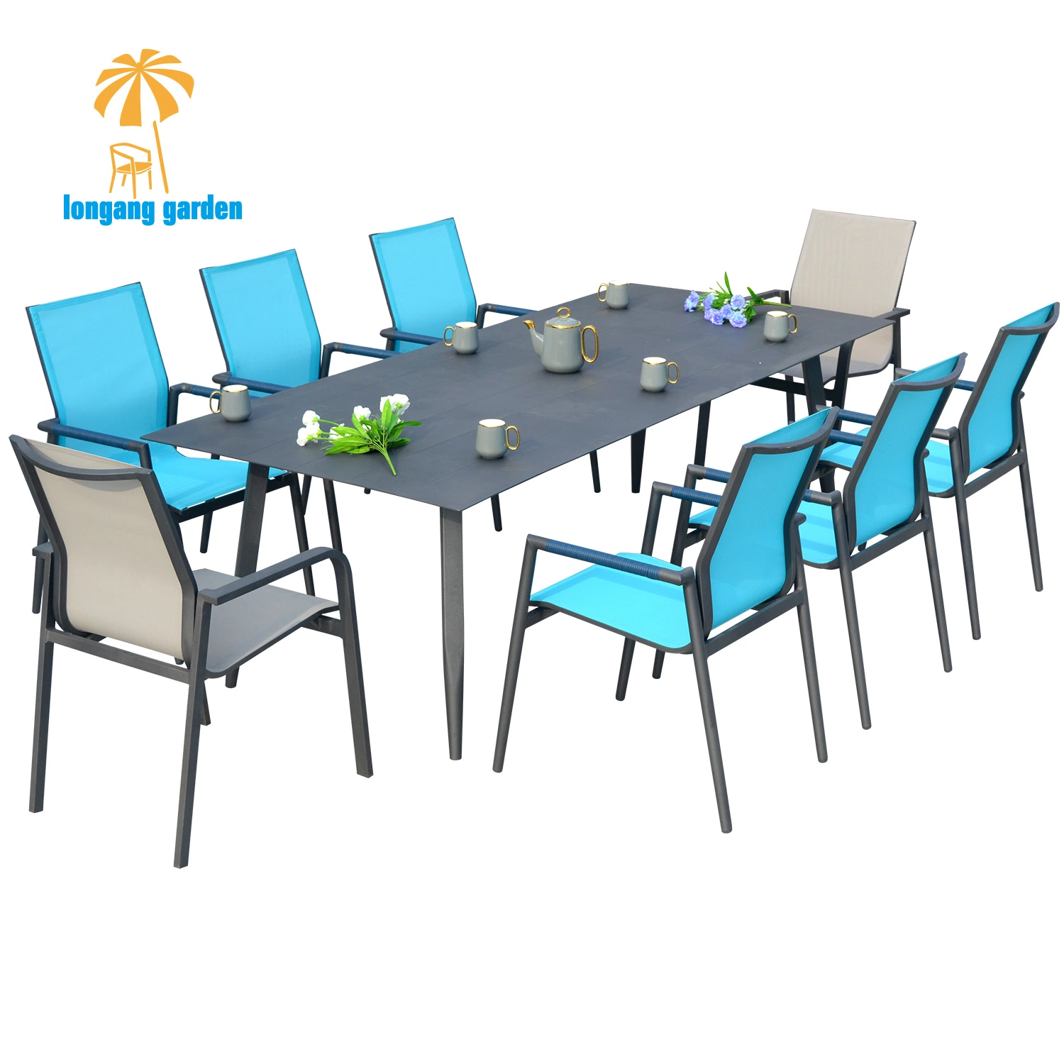 High quality/High cost performance  Balcony Outdoor Furniture Hotel Garden Restaurant Aluminum Dining Chair