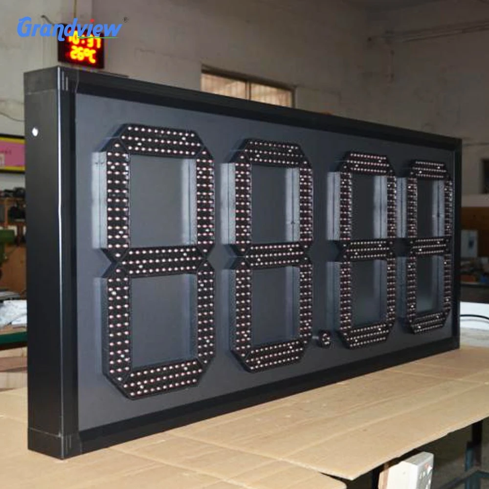 Outdoor Double Sided Plastic and Metal LED Gas Petrol Price Sign Board