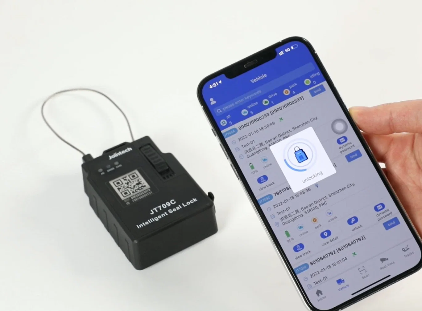 Jointech Jt709c BLE Smart Электронный GPS Tracking Padlock Secure RFID Электронный замок GPS