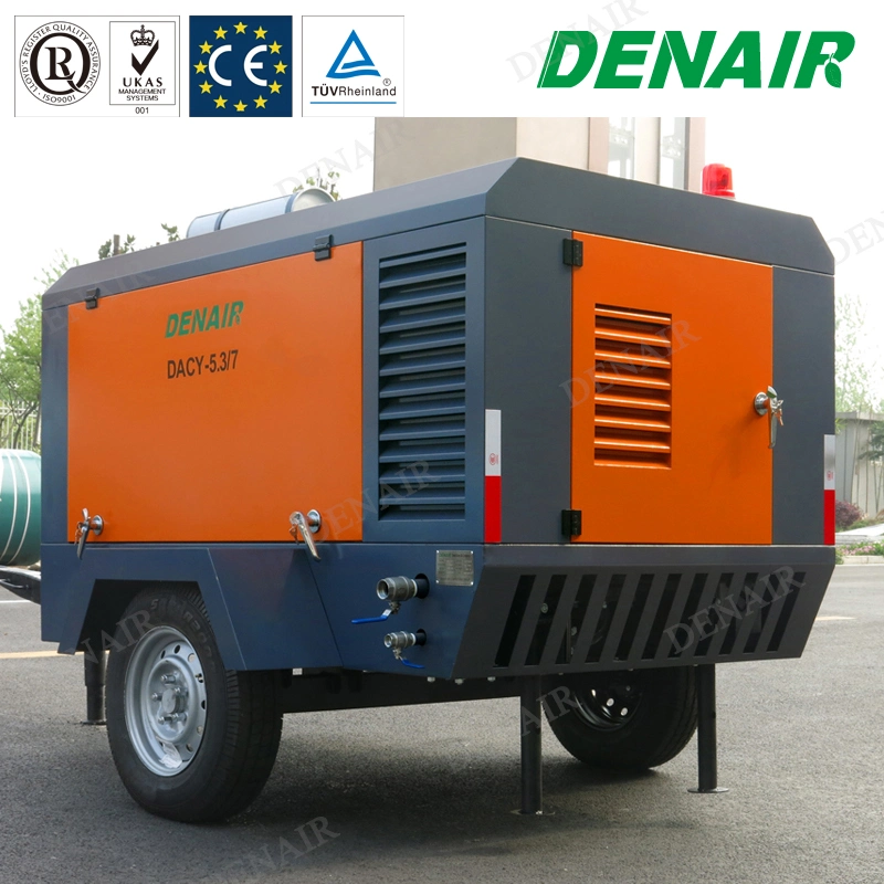 Ultra-Efficient Double-Stage Oil Free Industrial Diesel Portable Screw Air Compressor