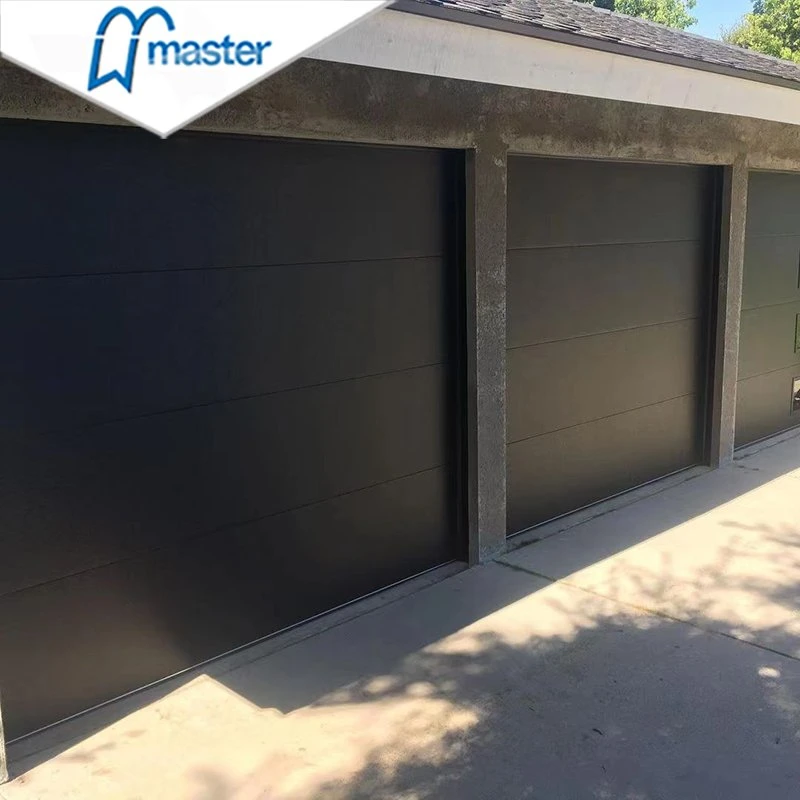 Master Well Top Selling Automatic Steel Foamed Insulated Flush Overhead Sectional Garage Door with Remote Control