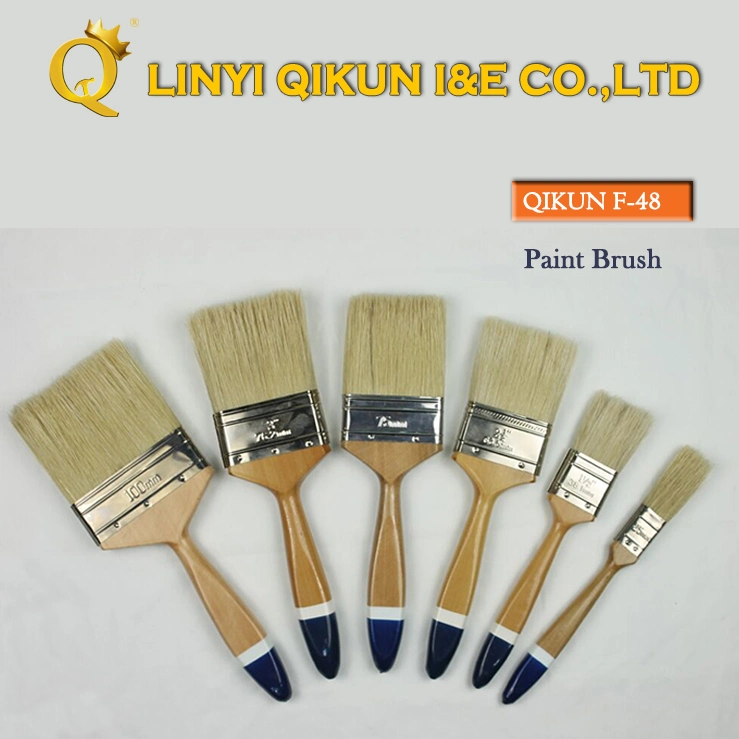 F-44 Hardware Decorate Paint Hand Tools Wooden Handle Bristle Paint Roller Brush