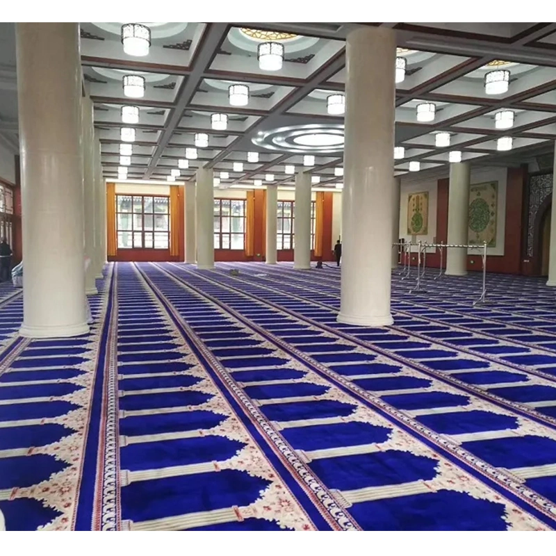 Axminster Mosque Carpet Prayer Rug and Mat Wall to Wall for Muslim Islamic and Christian