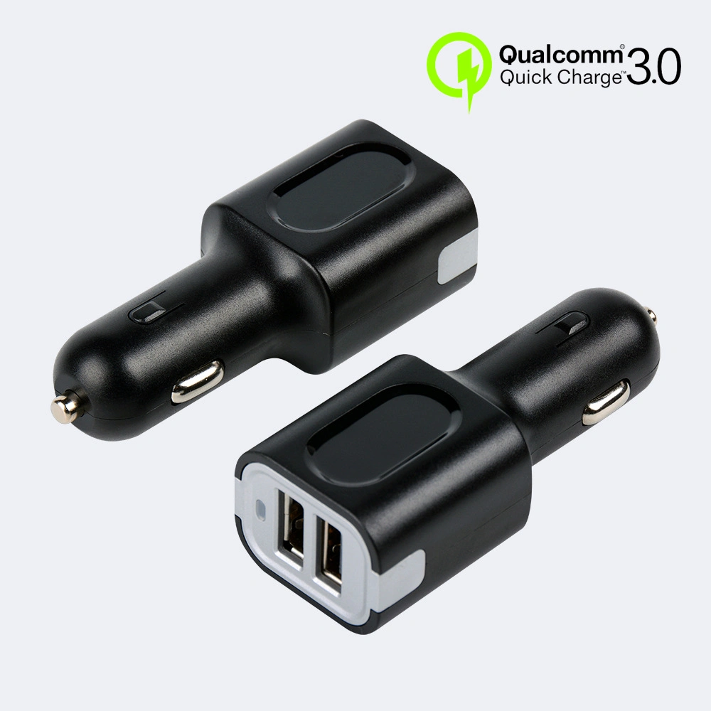 Qualcomm Dual USB QC3.0 Car Charger for Mobile Phone