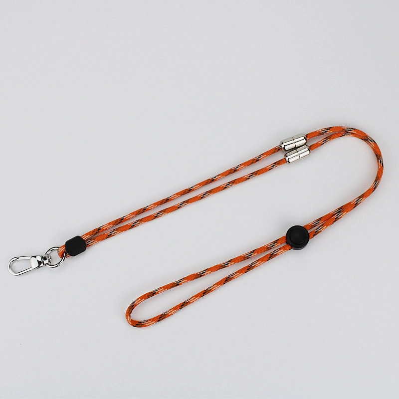 Segmented Mobile Phone Lanyard 2-in-1 Wrist Halter Neck Rope Key Chain Badge Card Holder Lanyard Anti-Loss