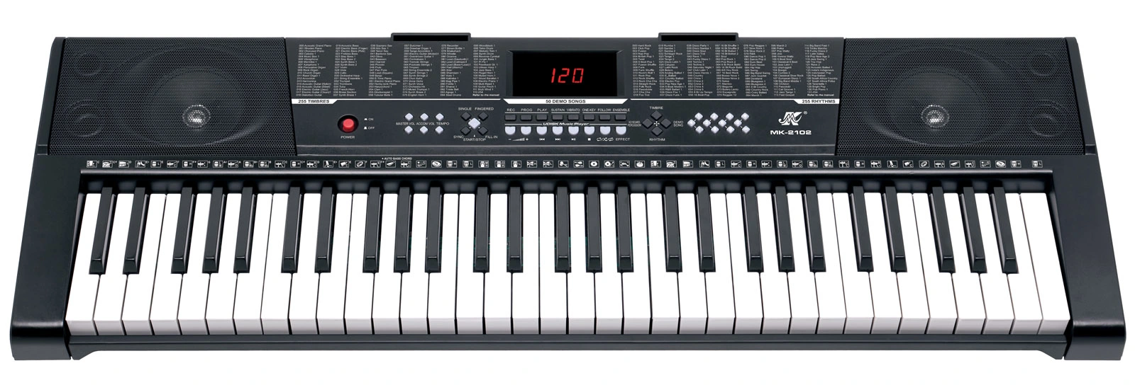 Venta caliente de 61 teclas órgano electrónico/Instrumento de teclado electrónico