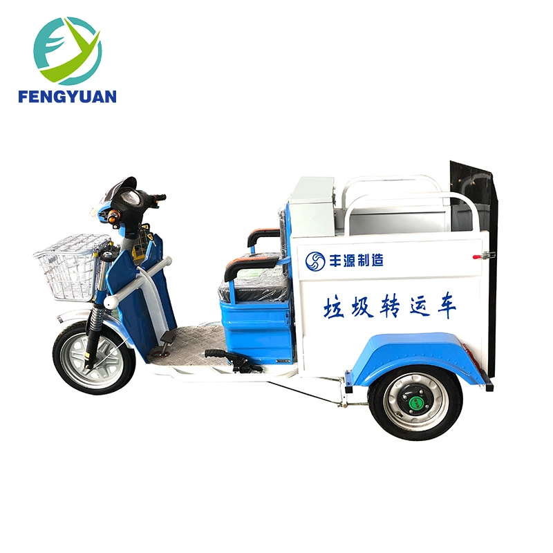 Electric Vehicle Garbage Collect Transfer Tri-Cycle Sanitation Garbage Truck