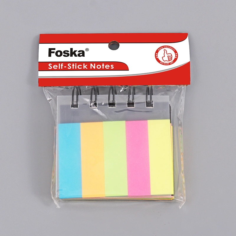 Foska Novo Item diferentes cores o papel offset de Silicone Anotação de Notas