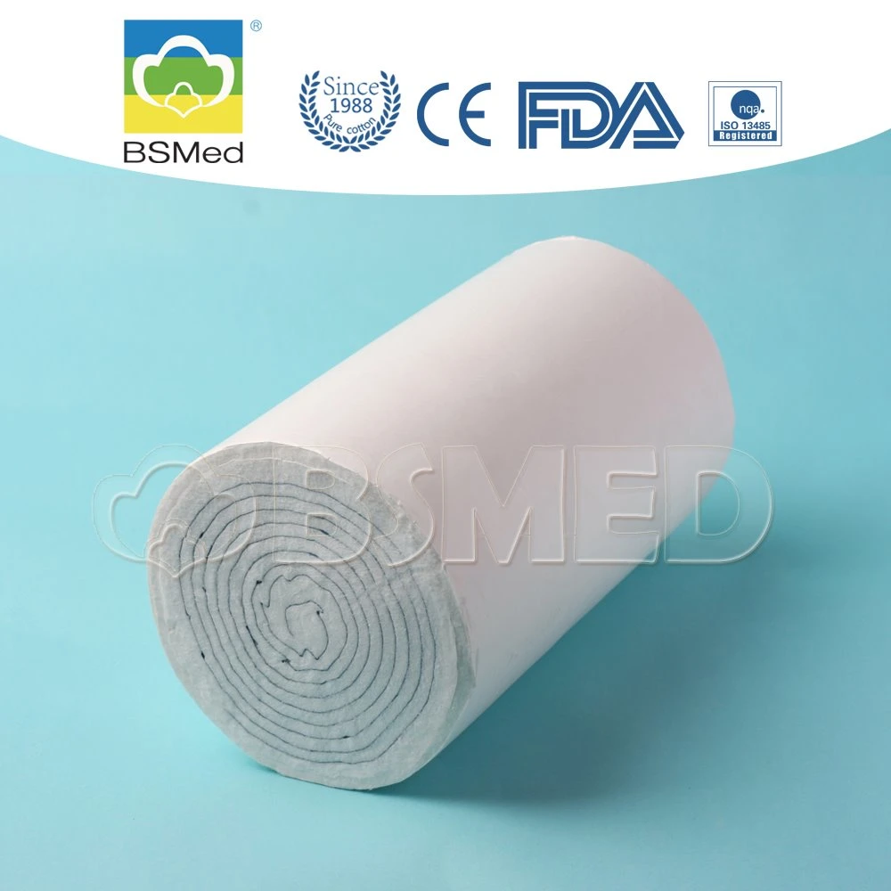 Absorbent Cotton Wool Roll for Medical Use Surgical Absorbent Dental Cotton Gauze Roll