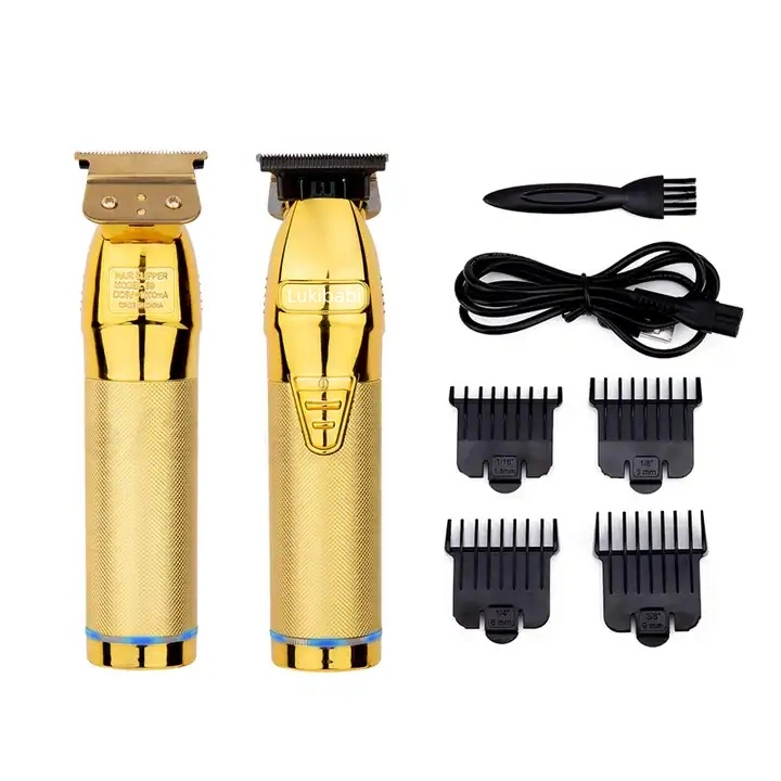 Aparador de cabelo Ouro Preto, de baixo ruído, por grosso, sem fios USD recarregável Aparador de cabelo Babyliss elétrico para homem