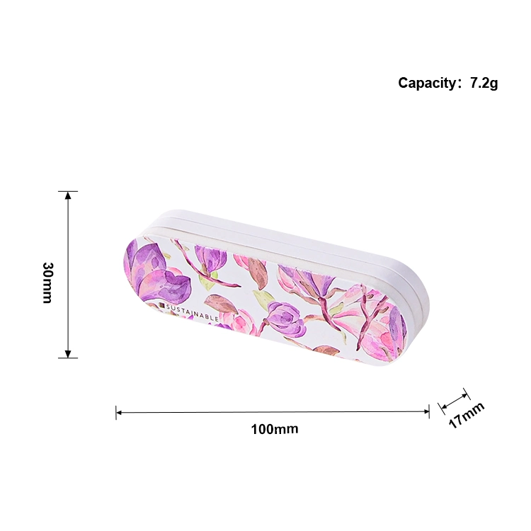 Custom Eyeshadow Palette Packaging Empty Eyeshadow Palette 6pans Round Eye حقيبة ظلية