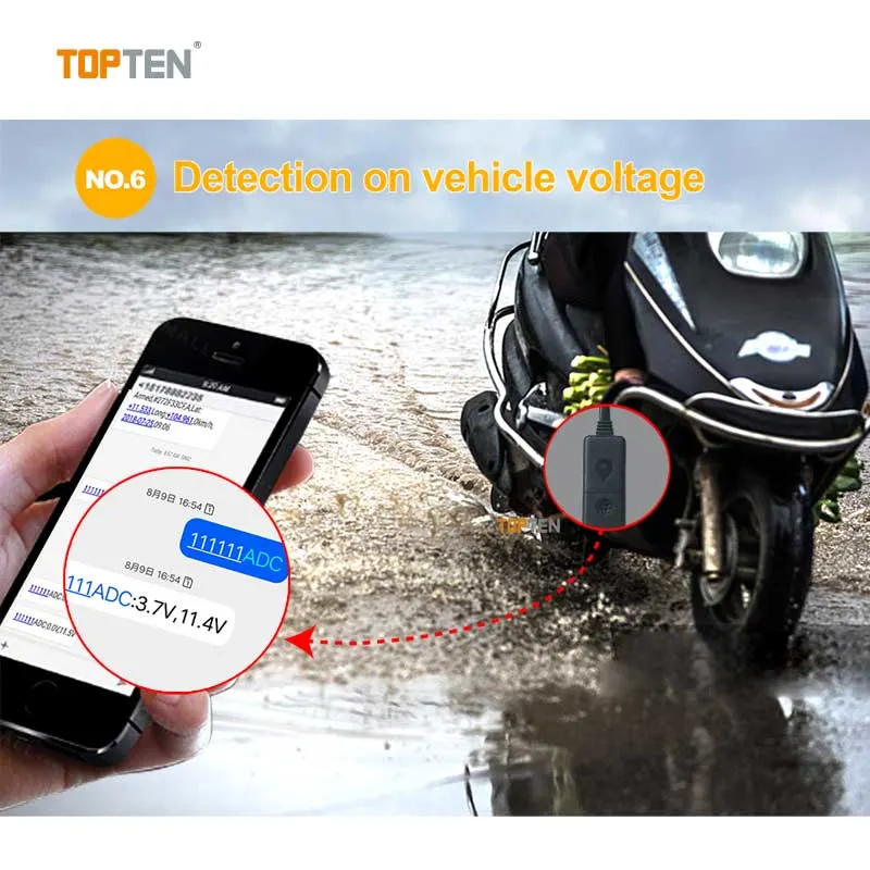 Motorcycle GPS Tracking System with 24hours Online Monitor Platform-Ef