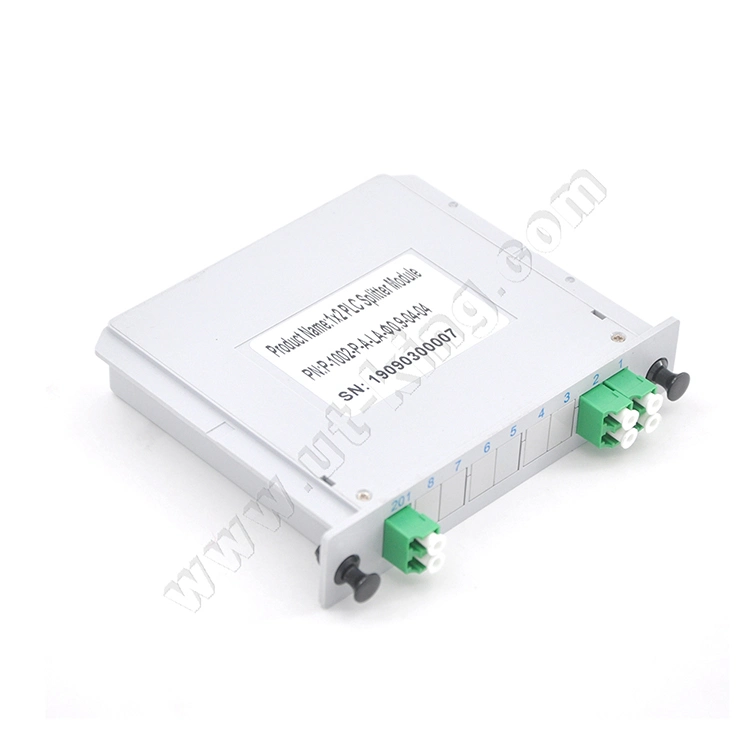 PLC Cassette Insert Card with LC/APC Connector 2X4 Fiber Optic Cassettes Splitter