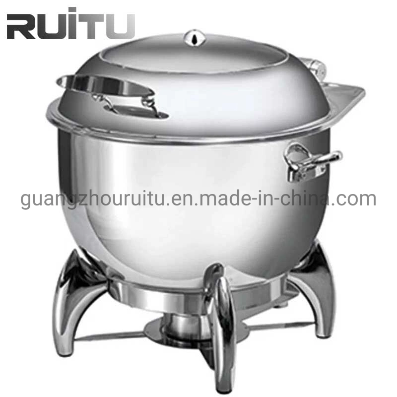 Keep Food Warm Containers Yufeh Kitchenware Equipment Silver 11L Soup Stock Pot Stainless Steel Roll Top Electrical Buffet Soup Warmer Soup Chafing Dish