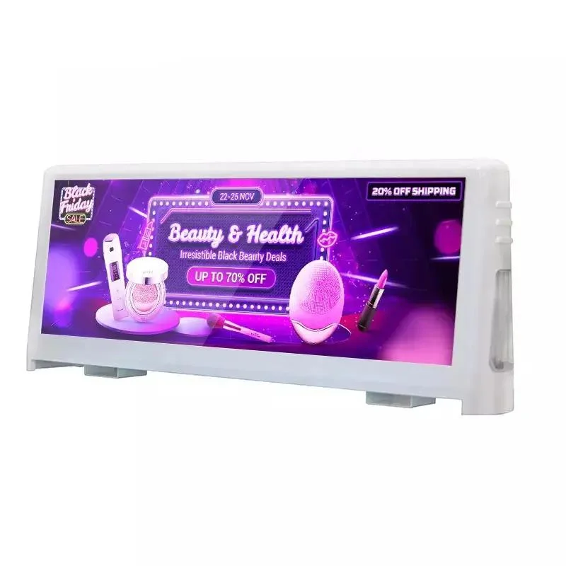 P3.076mm extérieur LED Sign sans fil 4G car Mobile Publicité taxi Écran d'affichage LED du toit