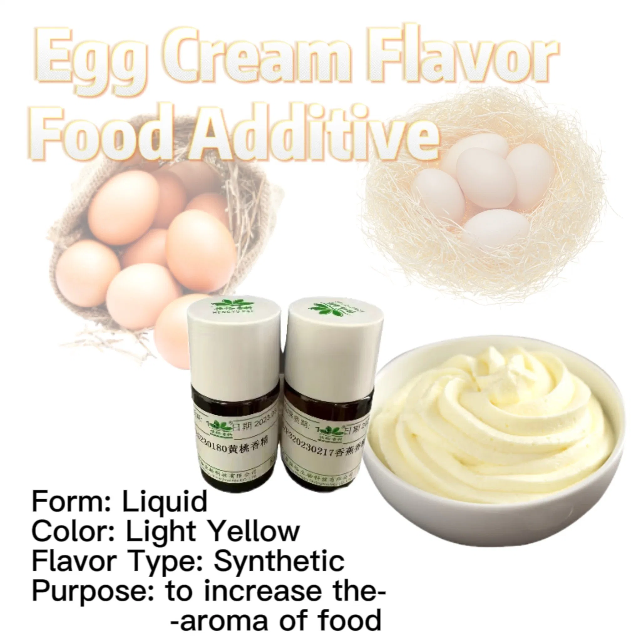 Artificial Flavors Good Solubility Liquid Egg Cream Synthetic Flavor